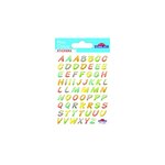 63 Autocollants - Alphabet Multicolore - Brillant - 1 8 cm