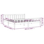vidaXL Cadre de lit bois massif 200x200 cm