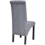 vidaXL Chaises à manger lot de 6 gris clair tissu
