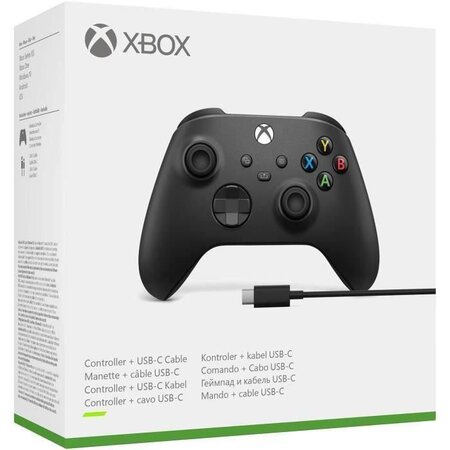 Manette Xbox nouvelle génération avec câble pour PC - Noir