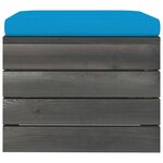 vidaXL Salon palette de jardin 5 Pièces avec coussins Bois de pin massif