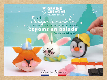 Kit Enfant Bougies à Modeler Animaux Hiver