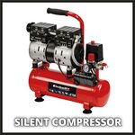 Einhell compresseur à air te-ac 6 silent 550 w