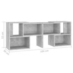 vidaXL Meuble TV Gris béton 104x30x52 cm Aggloméré
