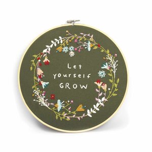 Kit broderie décorative végétale