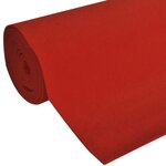 vidaXL Tapis rouge 1 x 20 m Extra lourd 400 g/m²
