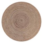LABEL51 Tapis Jute Rond 180 cm Naturel