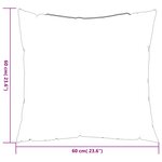vidaXL Coussins décoratifs 4 Pièces rouge 60x60 cm tissu