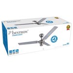 Bestron Ventilateur de plafond 122 cm 60 W Chrome DT48C