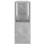 vidaXL Bibliothèque Gris béton 100x24x63 cm Aggloméré