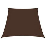 vidaXL Voile de parasol Tissu Oxford trapèze 4/5x4 m Marron