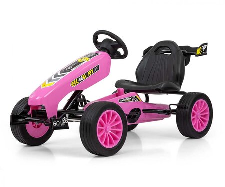 Kart à pédales Rocket Rose