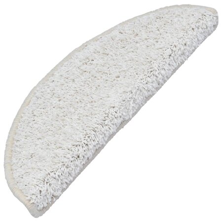 vidaXL Tapis d'escalier 15 Pièces blanc 65x21x4 cm