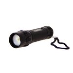 Lampe torche led métallique  x3 modes d'eclairage  600 lumens  piles incluses