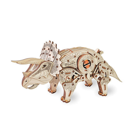 Maquette 3D en bois - Triceratops 32 cm