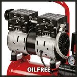 Einhell compresseur à air te-ac 6 silent 550 w