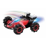 LEXIBOOK - Crosslander Fire - Voiture télécommandée TT rechargeable avec vapeur, sons, lumieres, télécommande et bracelet