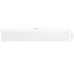 vidaXL Écran de balcon Blanc 75x500 cm Tissu Oxford