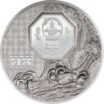 FALCON Wild Mongolia 3 onces argent monnaie 2000 Togrog Mongolia 2023