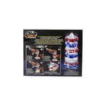 Infinity nado  toupie lumineuse avec lanceur fiery dragon - nouvelle toupie nado lumineuse empilable avec lanceur et anneau en méta