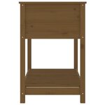 vidaXL Jardinière avec étagère Marron miel 111 5x54x81 cm Bois de pin