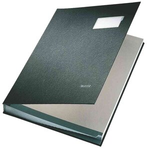 Parapheur revêtu pp extensible 10 compartiments noir leitz