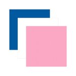3 vinyles permanents 91 x 33 cm - bleu  blanc  rose clair