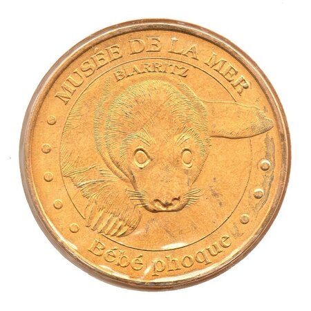 Mini médaille Monnaie de Paris 2009 - Musée de la mer de Biarritz (bébé phoque)