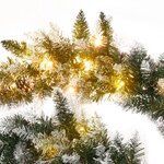 vidaXL Guirlande de Noël avec lumières LED Vert 5 2 m PVC