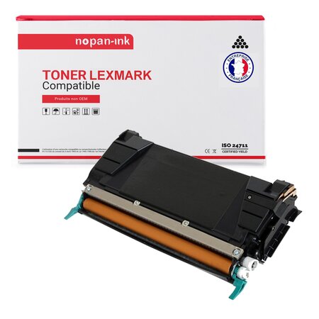 Nopan-ink - toner x1 c746a1mg (magenta) - compatible pour lexmark c746 c746dtn c746n c748de c748dte c748e lexmark c746 c746dtn c746n
