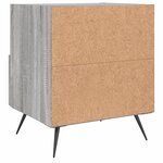 vidaXL Table de chevet gris sonoma 40x35x47 5 cm bois d’ingénierie