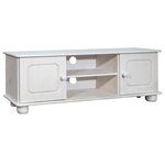 vidaXL Meuble TV 115x29x40 cm Bois de pin massif