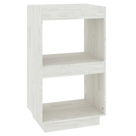 vidaXL Bibliothèque Blanc 40x35x71 cm Bois de pin massif