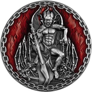 MEPHISTOPHELES Devils and Demons 2 onces argent monnaie 2000 Francs Cameroon 2022