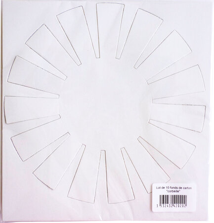 Fonds de corbeille en carton 17 5cm 10 pièces