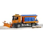 BRUDER - 3685 - Camion Chasse - neige MB Arocs avec lame - Echelle 1:16 - 60 cm