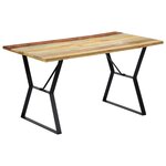 vidaXL Table de salle à manger 140x80x76cm Bois de récupération massif