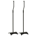 vidaXL Support de haut-parleur universel Noir 2 Pièces