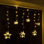 HI Rideau à guirlande lumineuse Fairy avec 63 LED