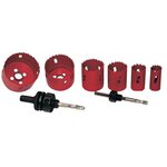 Brüder Mannesmann Kit de scie cloche Huit Pièces Acier rapide