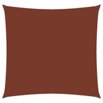 vidaXL Voile de parasol Tissu Oxford carré 6x6 m Terre cuite
