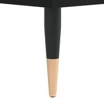 vidaXL Table de chevet noir 40x40x50 cm bois d’ingénierie