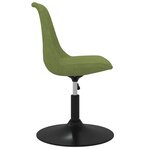 vidaXL Chaises pivotantes à manger lot de 4 Vert clair Velours