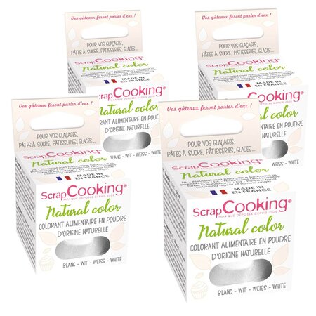 Colorant alimentaire naturel en poudre 40 g - Blanc