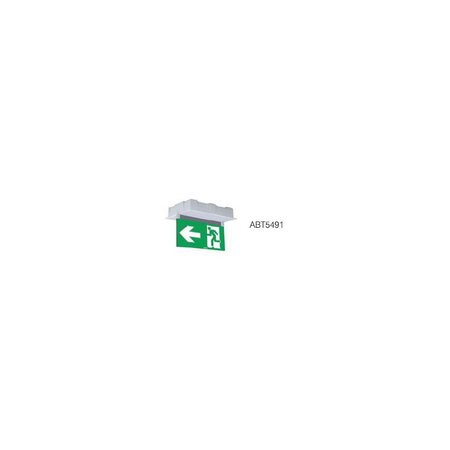 Porte sérigraphie saillie plafond simple face flèche gauche