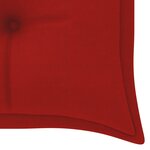 vidaXL Banc de jardin 3 places avec coussin 150 cm Gris Eucalyptus
