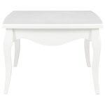 vidaXL Table basse Blanc 110 x 60 x 40 cm Bois de pin massif