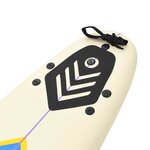 vidaXL Planche de surf 170 cm Bleu et crème