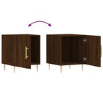 vidaXL Tables de chevet 2Pièces chêne marron 40x40x50cm bois d'ingénierie