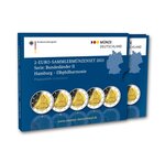 Coffret 5 pièces 2 euro commémoratives Allemagne 2023 BE – Philharmonie de l'Elbe (les 5 ateliers A, D, F, G et J)
